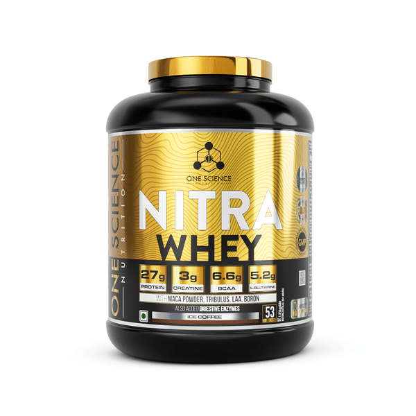 One Science Nitra Whey 4lbs + Free Multivitamin 60 Capsules Chocolate Brownie