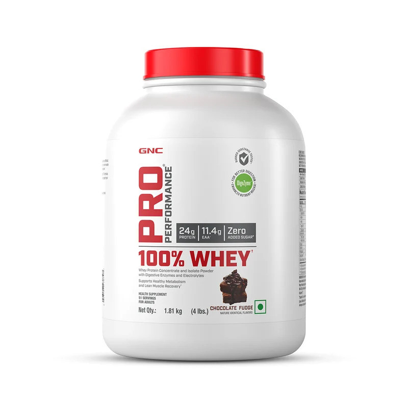 GNC 100% Whey Protein Kesar Pista 4lbs