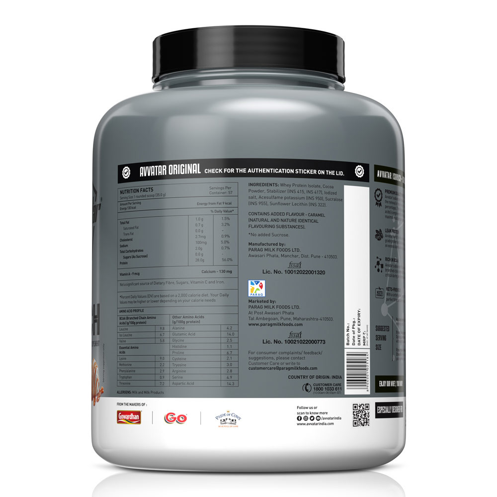 Avvatar Isorich Protein 2 Kg Belgian Chocolate Flavour