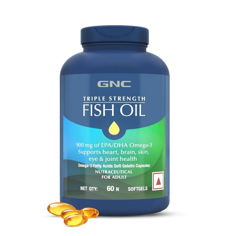 GNC Triple Strength Fish Oil 60 Softgels