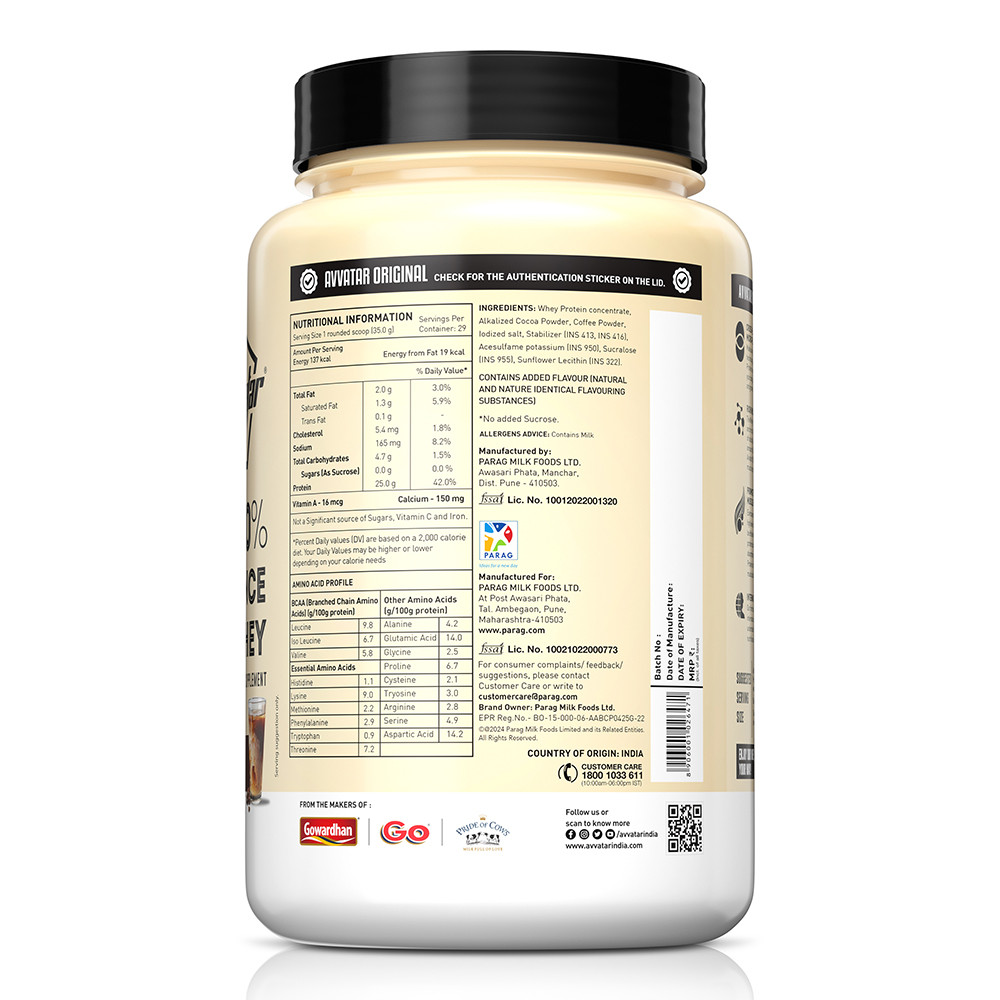 Avvatar 100% Performance Whey 2 Kg Belgian Chocolate
