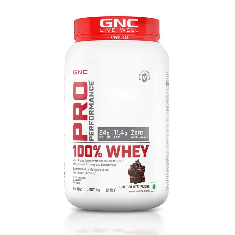 GNC 100% Whey Protein Kesar Pista 4lbs