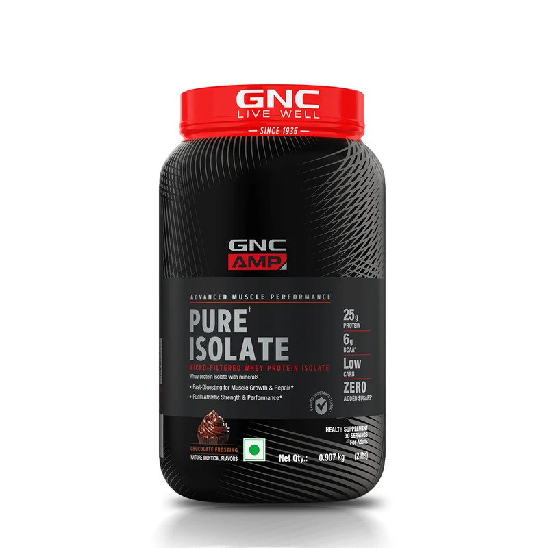 GNC AMP Pure Isolte Low Carb 2lbs Vanilla Custard