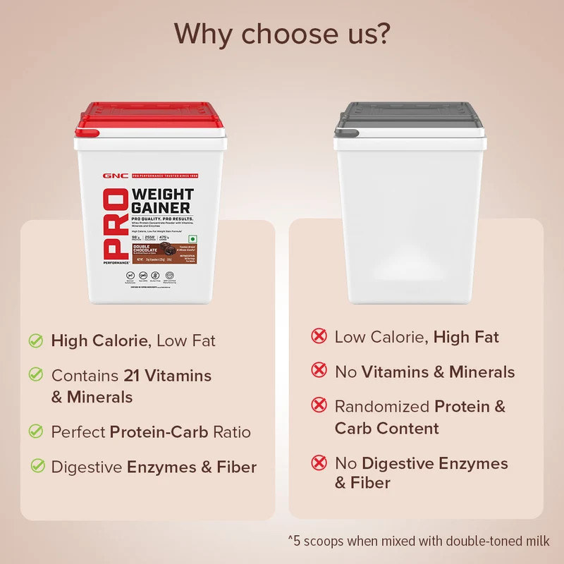 GNC Pro Performance Weight Gainer Double Chocolate 5 kg