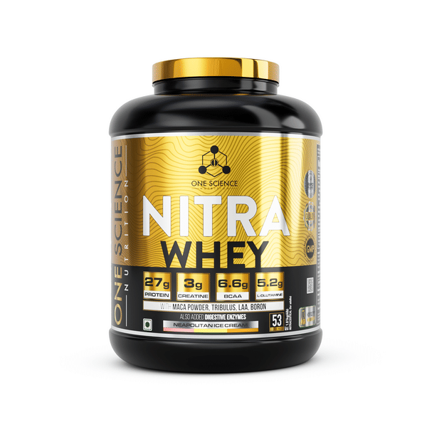 One Science Nitra Whey 4lbs + Free Multivitamin 60 Capsules Chocolate Brownie