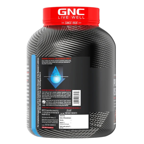 GNC AMP Pure Isolte Low Carb 2lbs Vanilla Custard
